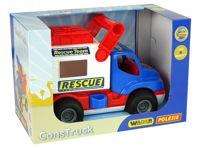 Auto Rescue ConsTruck Blue White Polesie 41937