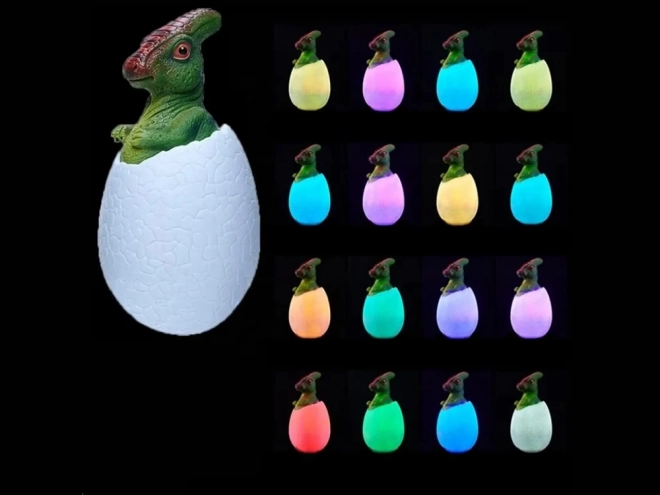 Dinosaurus noční světlo dino vejce rgb vedl svítící vejce pro děti