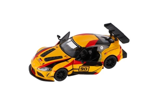 Auto Kinsmart Toyota GR Supra Racing kov 13 cm