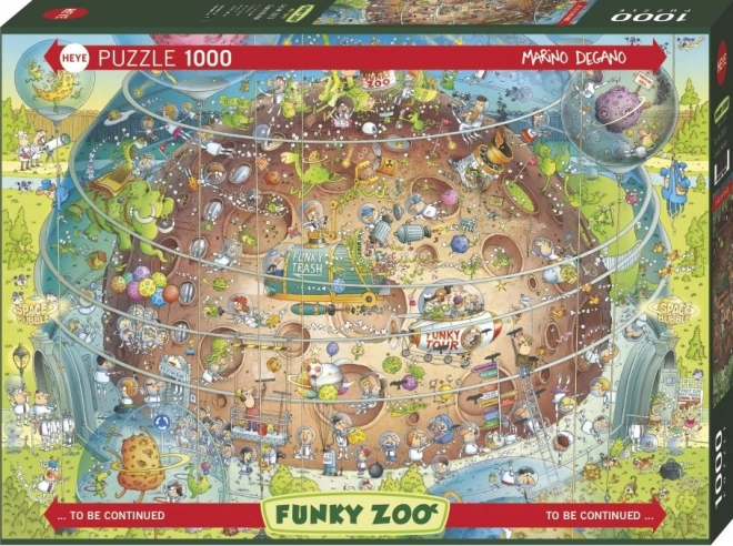 Puzzle Šílená ZOO: Kosmický pavilon