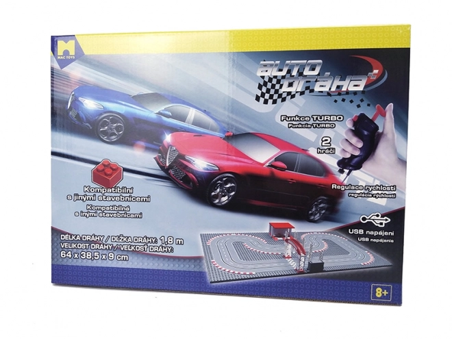 Autodráha kompatibilní se stavebnicí