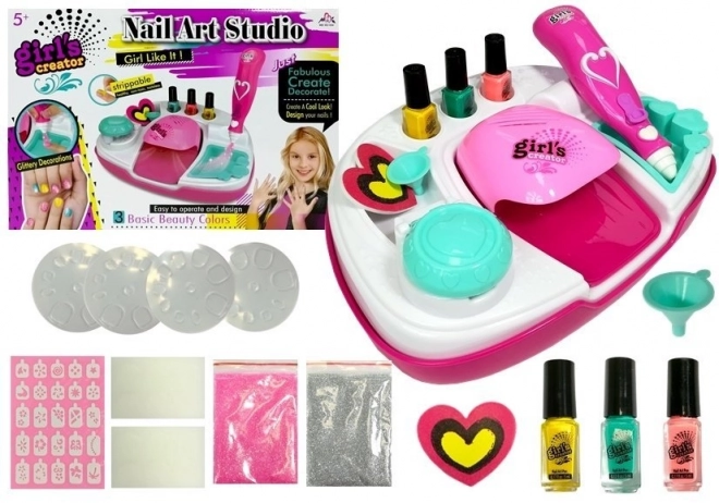 Sada nail art nail art dryer glitter designs