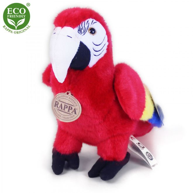 Rappa Plyšový papoušek červený Ara Arakanga 24 cm ECO-FRIENDLY