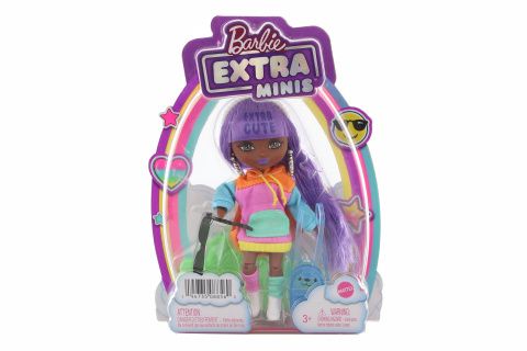 Barbie extra minis - fialové vlasy HJK66
