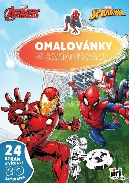 Omalovánky se samolepkami Marvel