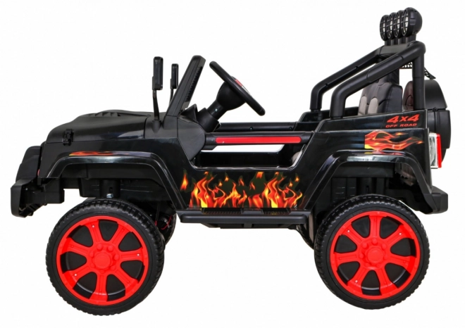 Terénní auto Raptor Drifter Flames + Dálkové ovládání + Pohon 4x4 + Úložný prostor + Pomalý start + MP3 LED