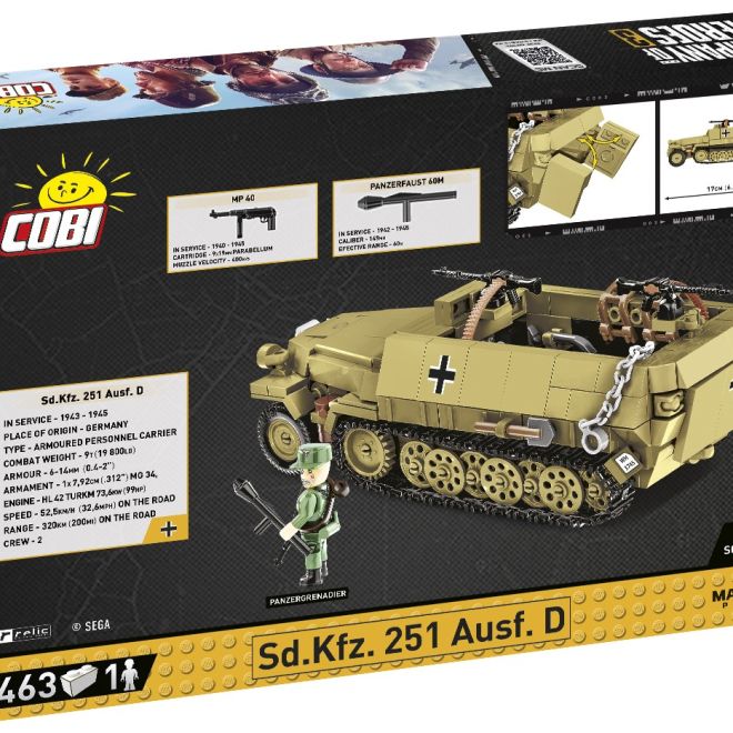 COBI 3049 COH Sd. Kfz. 251 Ausf D, 1:35, 463 k, 1 f