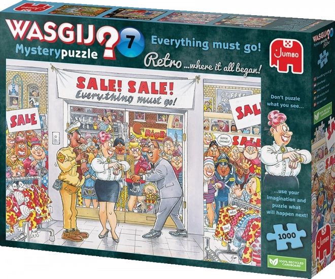 JUMBO Puzzle WASGIJ Mystery 7: Všechno musí pryč! 1000 dílků