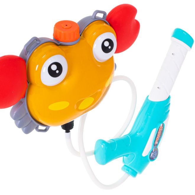 Vodní pistole s nádrží v batohu - krab – Žlutá