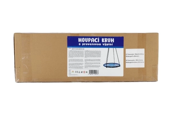 Houpací kruh 80 cm provazová výplň v krabici 75x26x12cm – Zelený