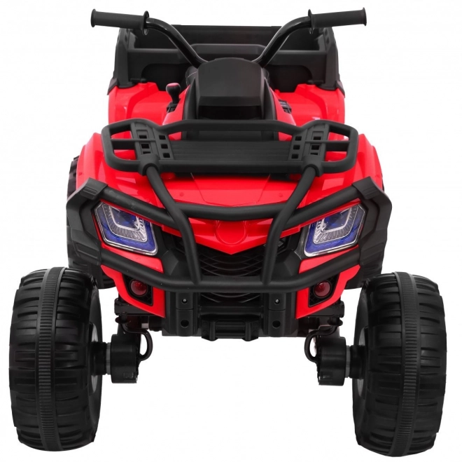 Čtyřkolka XL na baterie ATV pro děti Červená + pohon 4x4 + nosič zavazadel + pomalý start + EVA + LED audio