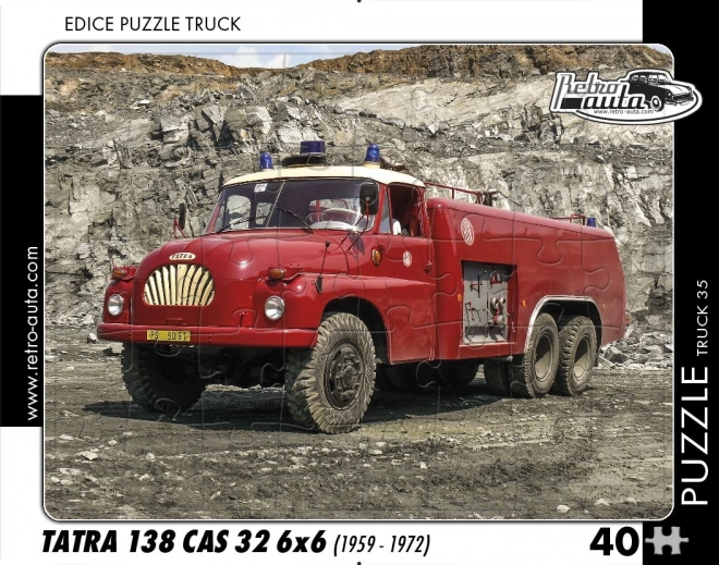 Retro puzzle Tatra 138 CAS 32 nákladní auto