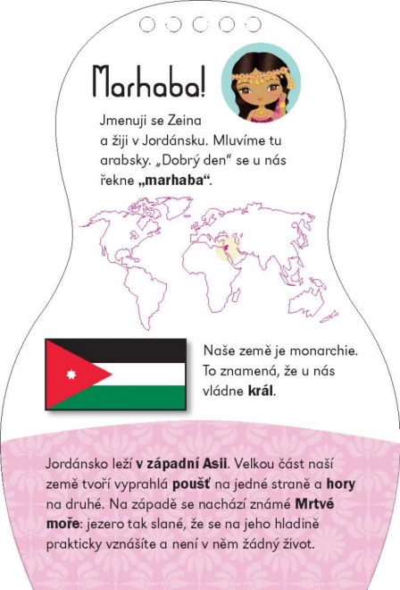 Oblékáme jordánské panenky ZEINA – Omalovánky