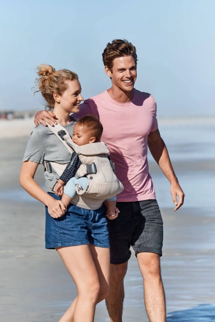 Nosítko BABYBJORN ONE AIR 3D MESH, Antracit/Leopard – Vybledlá růžová