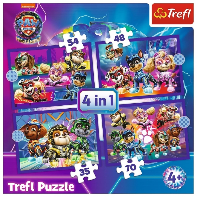 Puzzle 4v1 Psi Patrol Hrdinové Tlapková patrola