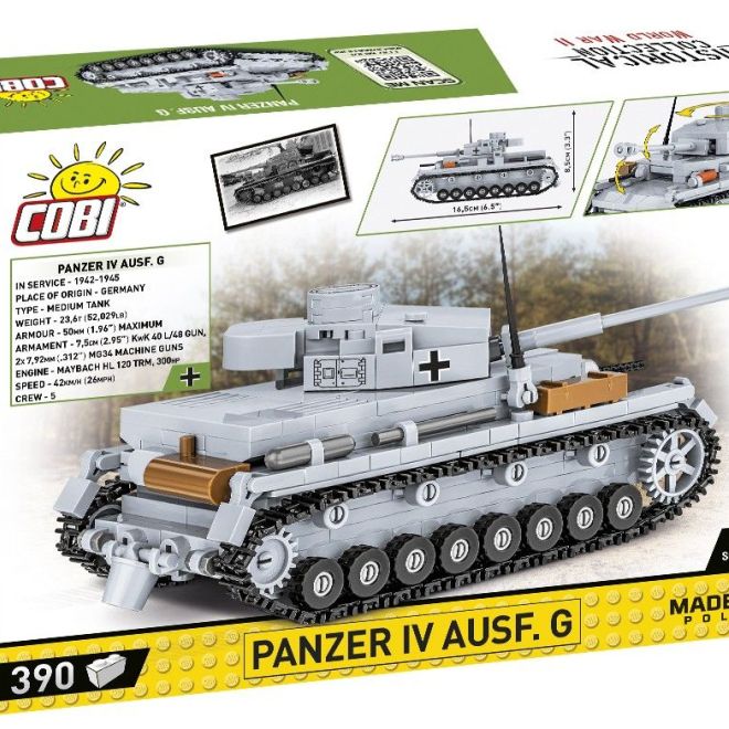 COBI 2714 II WW Panzer IV Ausf D, 1:48, 320 k