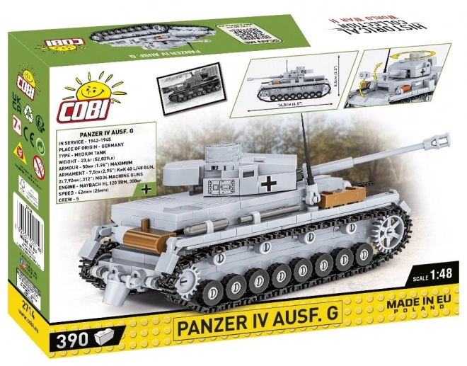 COBI 2714 II WW Panzer IV Ausf D, 1:48, 320 k