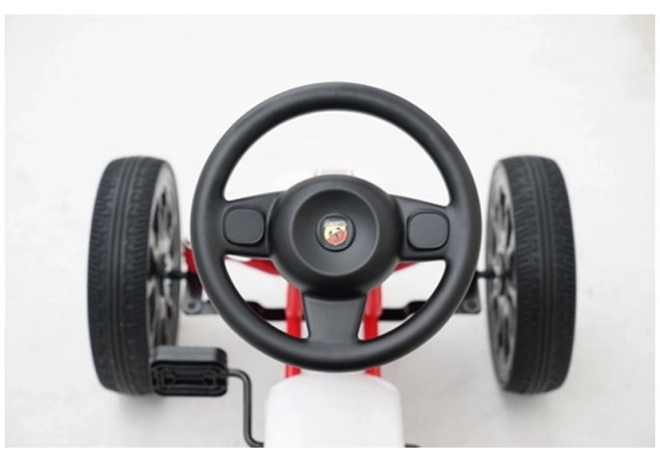 Gokart na pedály ABARTH bílý