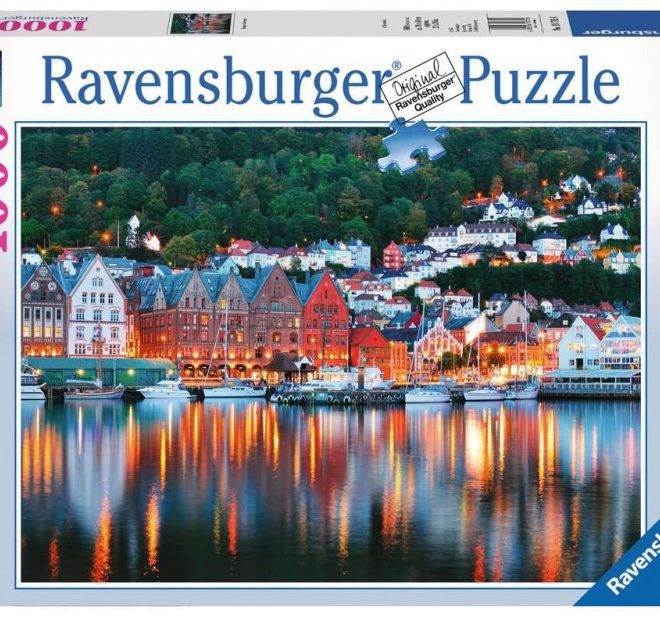 Puzzle 1000 dílků Bergen Norsko