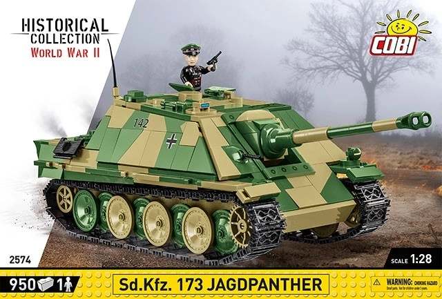 Model tanku Sd.Kfz. 173 Jagdpanther - 950 dílků