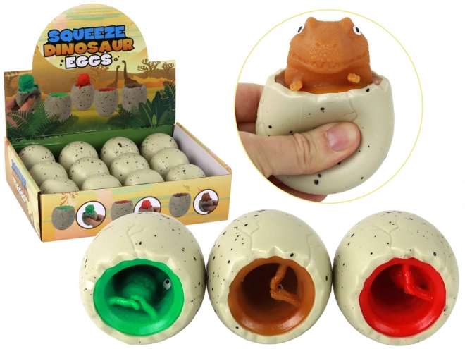 Antistresová hračka Dinosaurus ve vajíčku Squishy squishy