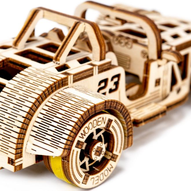 WOODEN CITY 3D puzzle Automobil Roadster 111 dílů