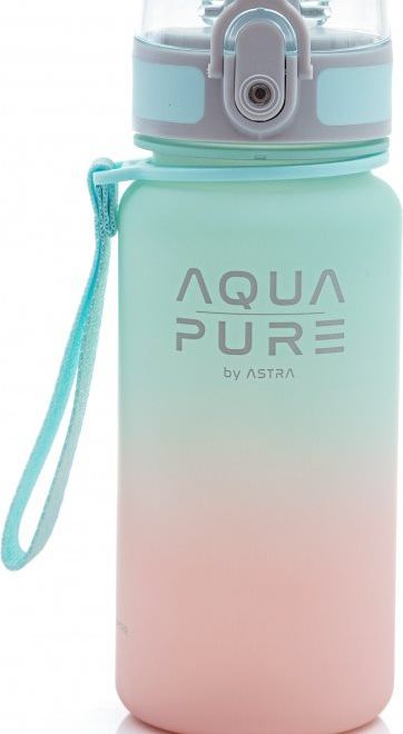 ASTRA Zdravá láhev na vodu Aqua Pure 400ml růžovo-mintová