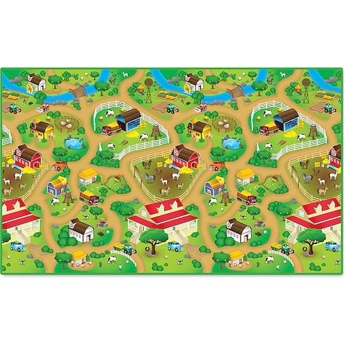 Smily Play Pěnová podložka 200x100cm - farma
