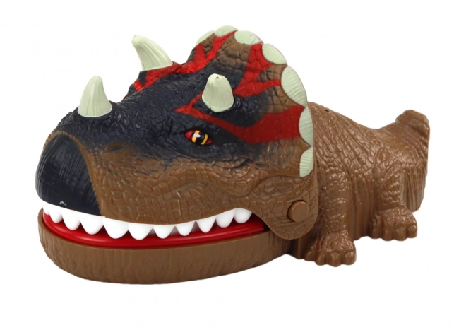 Triceratops Brown Lights Sounds Dinosaur Biting Arcade Game