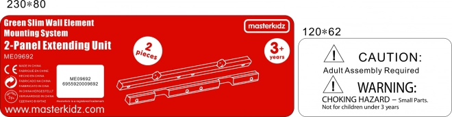 Rám Masterkidz Flex horní a dolní hrana pro 2 tabule