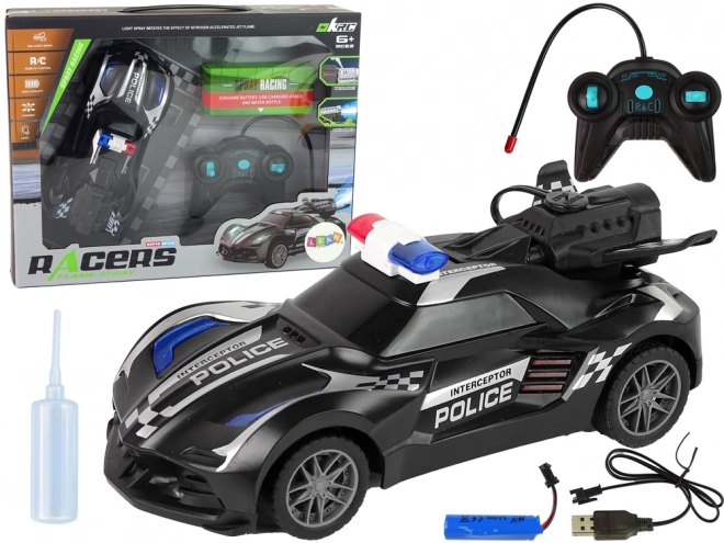 Sportovní auto R/C Police Black na dálkové ovládání