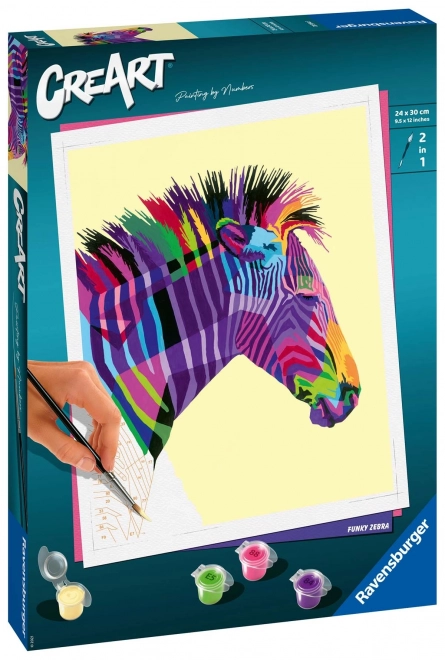 CreArt PBN: Funky Zebra 28994