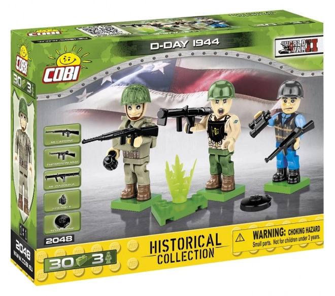COBI 2048 3 figurky s doplňky D-Day 1944, 30 k