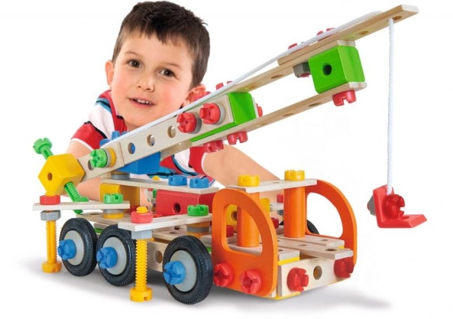 Stavebnice Constructor 4 Autojeřáb, 170 dílů