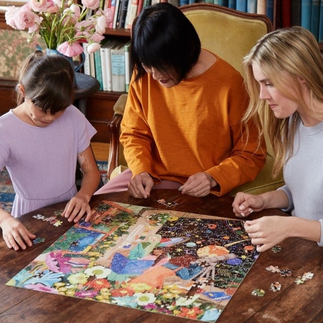 EEBOO Čtvercové puzzle Hvězdářky 500 dílků