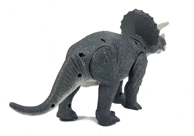 Velký dinosaurus na baterie Triceratops Grey