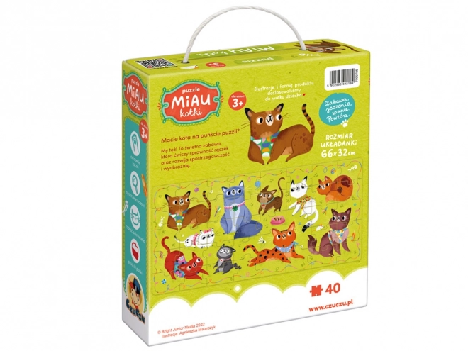 Puzzle Kočičky Miau 40 kusů