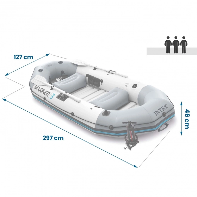 Intex nafukovací člun Mariner 3 pro 3 osoby