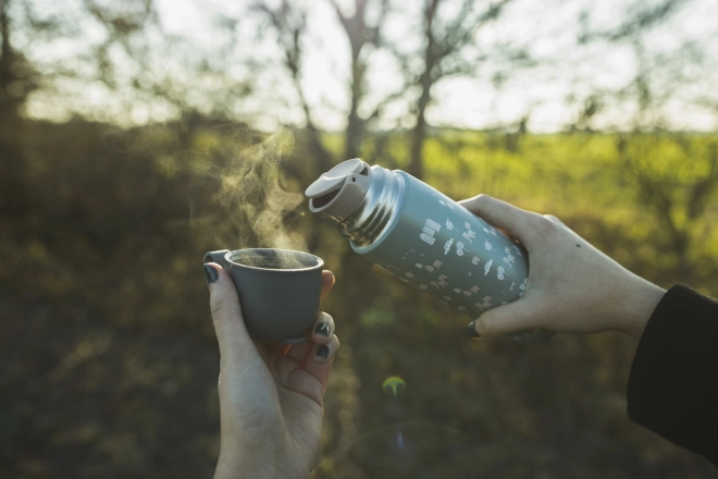 Termoska na tekutiny se silikonovým držákem 400 ml, City