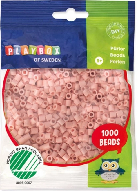 PLAYBOX Zažehlovací korálky - broskvové,tělové 1000ks