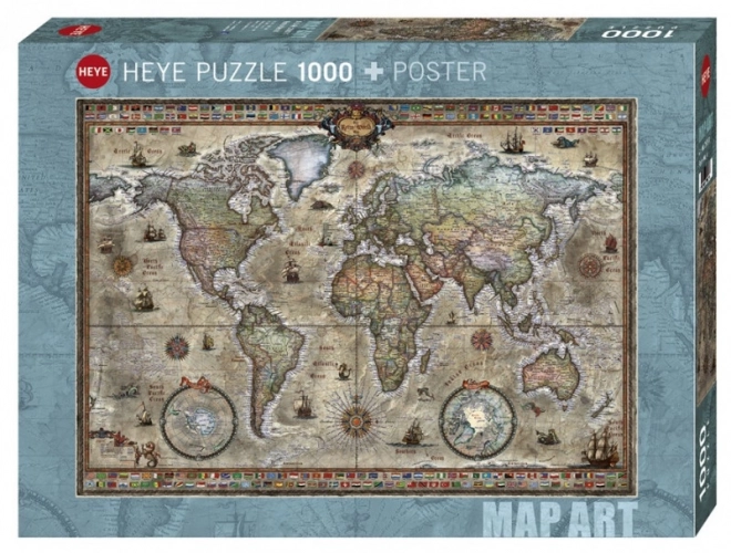 Puzzle 1000 prvků Retro svět