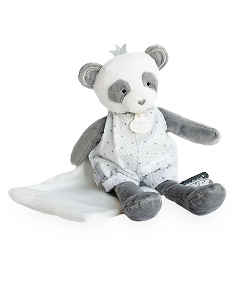 Doudou Dárková - plyšová panda s dečkou 28 cm