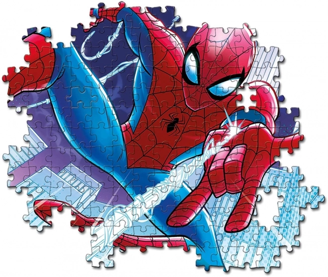 CLEMENTONI Svítící puzzle Marvel: Spiderman 104 dílků