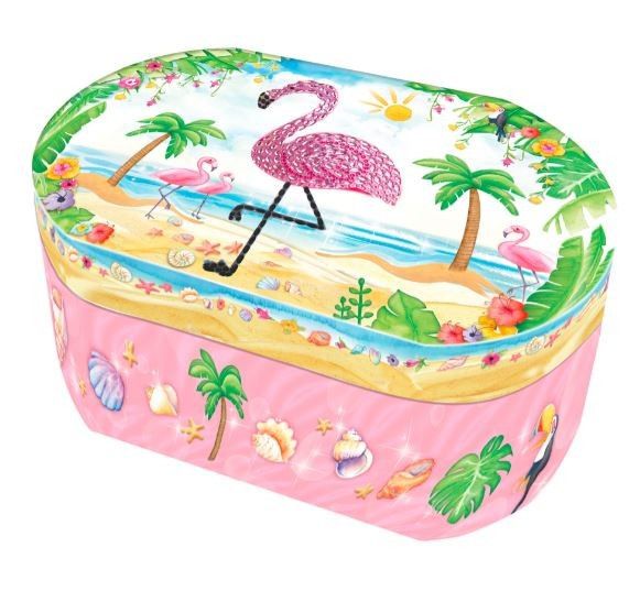 Oválná hrací skříňka Pecoware - Flamingo