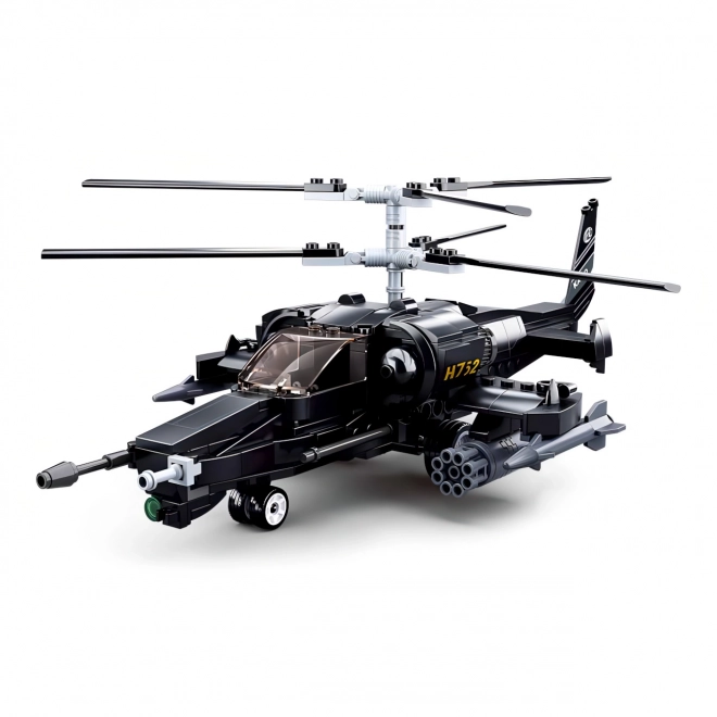 Sluban Model Bricks M38-B0752 Bojový vrtulník Ka-50 Black Shark