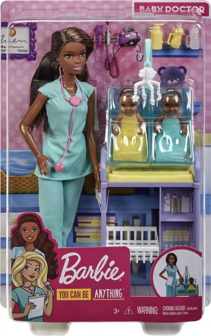 Barbie Kariéra Baby Doctor Brunette Fashion Doll GKH24