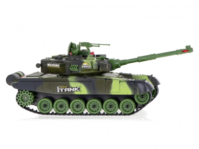 RC tank na dálkové ovládání 2,4 GHz lesní kamufláž