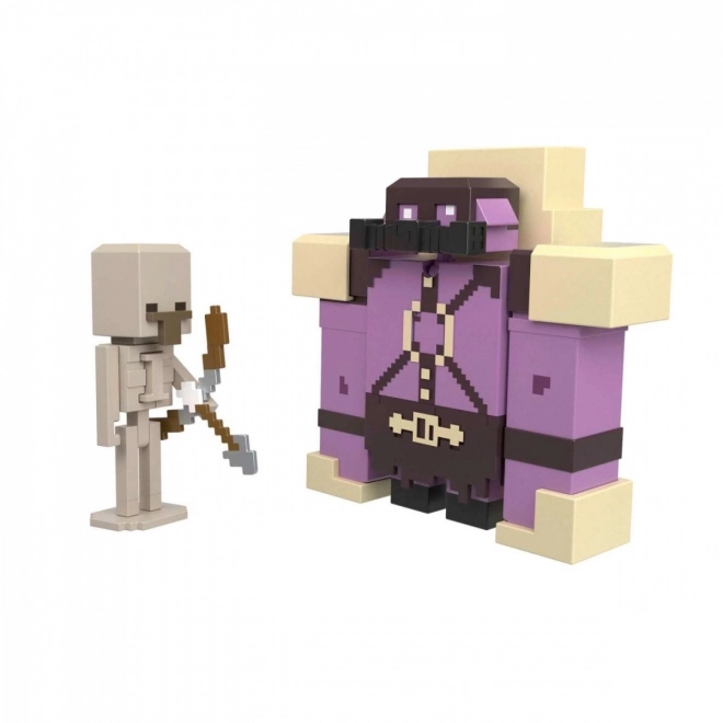 Sada figurek Minecraft Legends Pigmadillo vs Skeleton