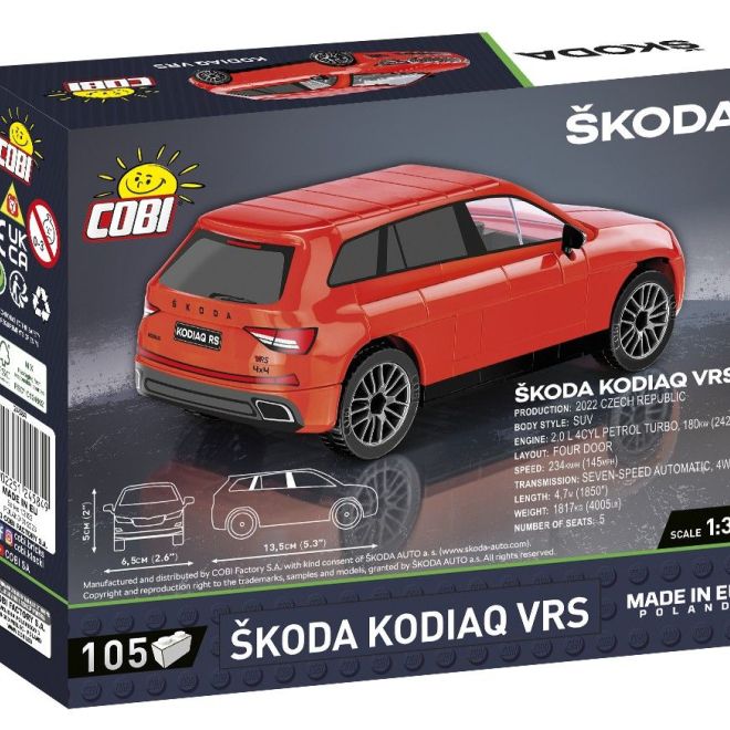 COBI 24584 Škoda Kodiaq VRS, 1:35, 105 k