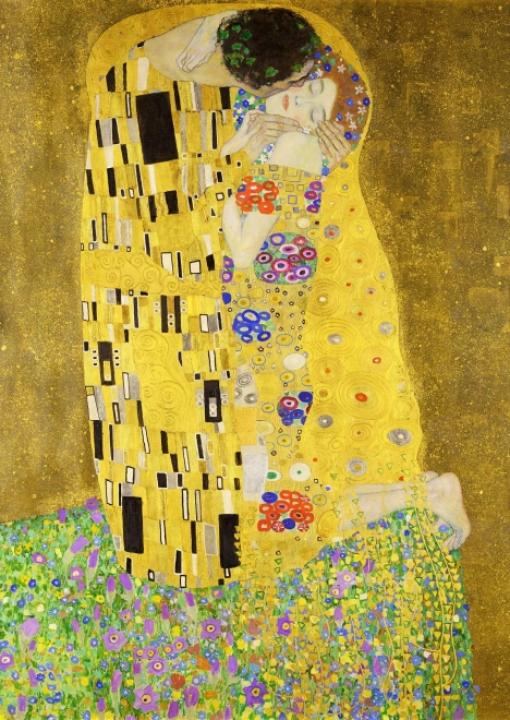 Puzzle Gustav Klimt: Polibek 1000 dílků